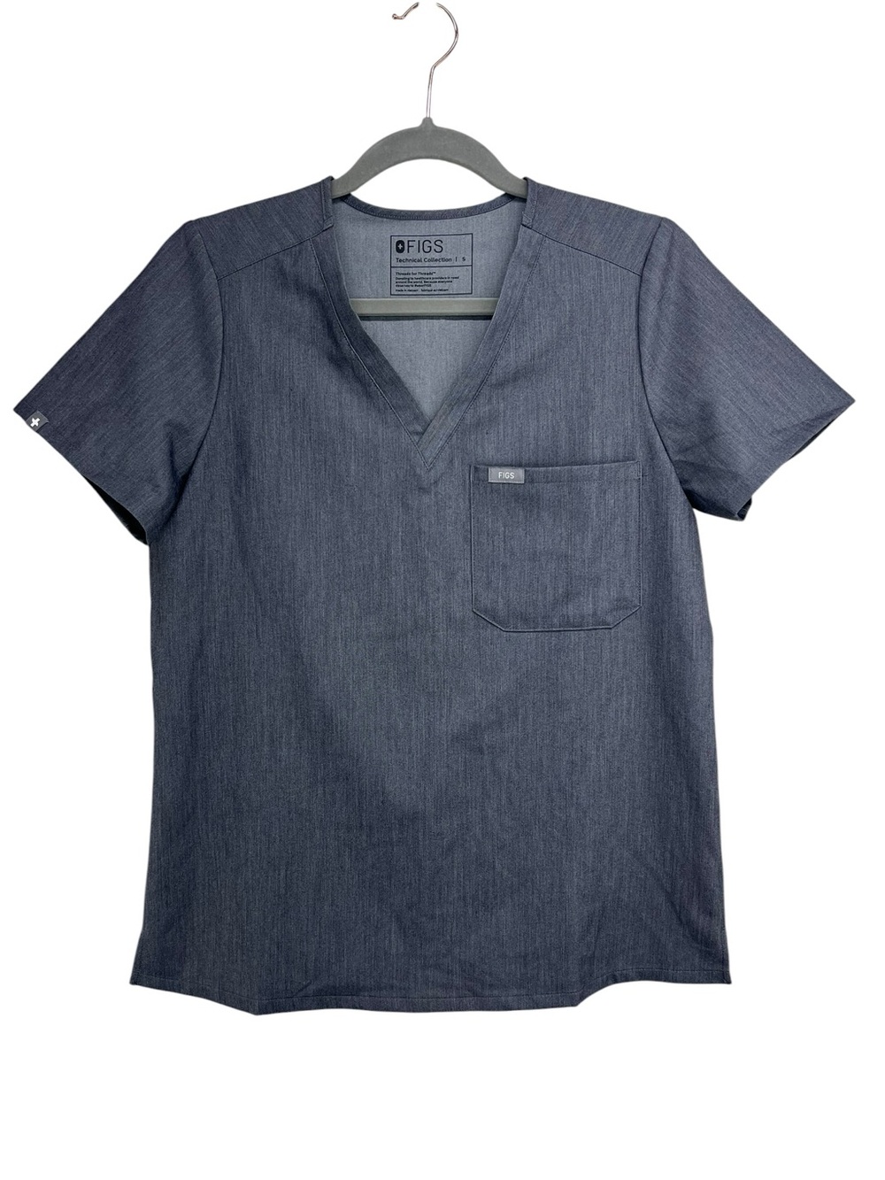 Figs Technical Collection One Pocket Scrub Top Womens Small FW1000